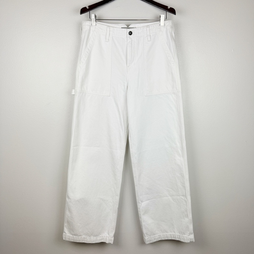 J. Crew Point Sur Wide-Leg Carpenter Jeans White Size 29 NWT - Picture 4 of 10
